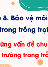 CN Trồng trọt - Bài 22. Những vấn đề chung về bảo về môi trường trong trồng trọt